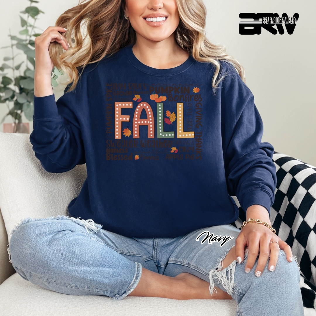 'Fall Hay Rides etc' Fall Crewneck Sweatshirt