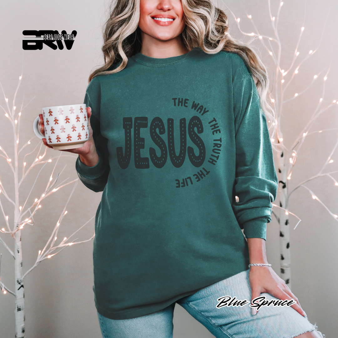 'Jesus The Way, The Truth, The Life' Faith Long-sleeve Tee