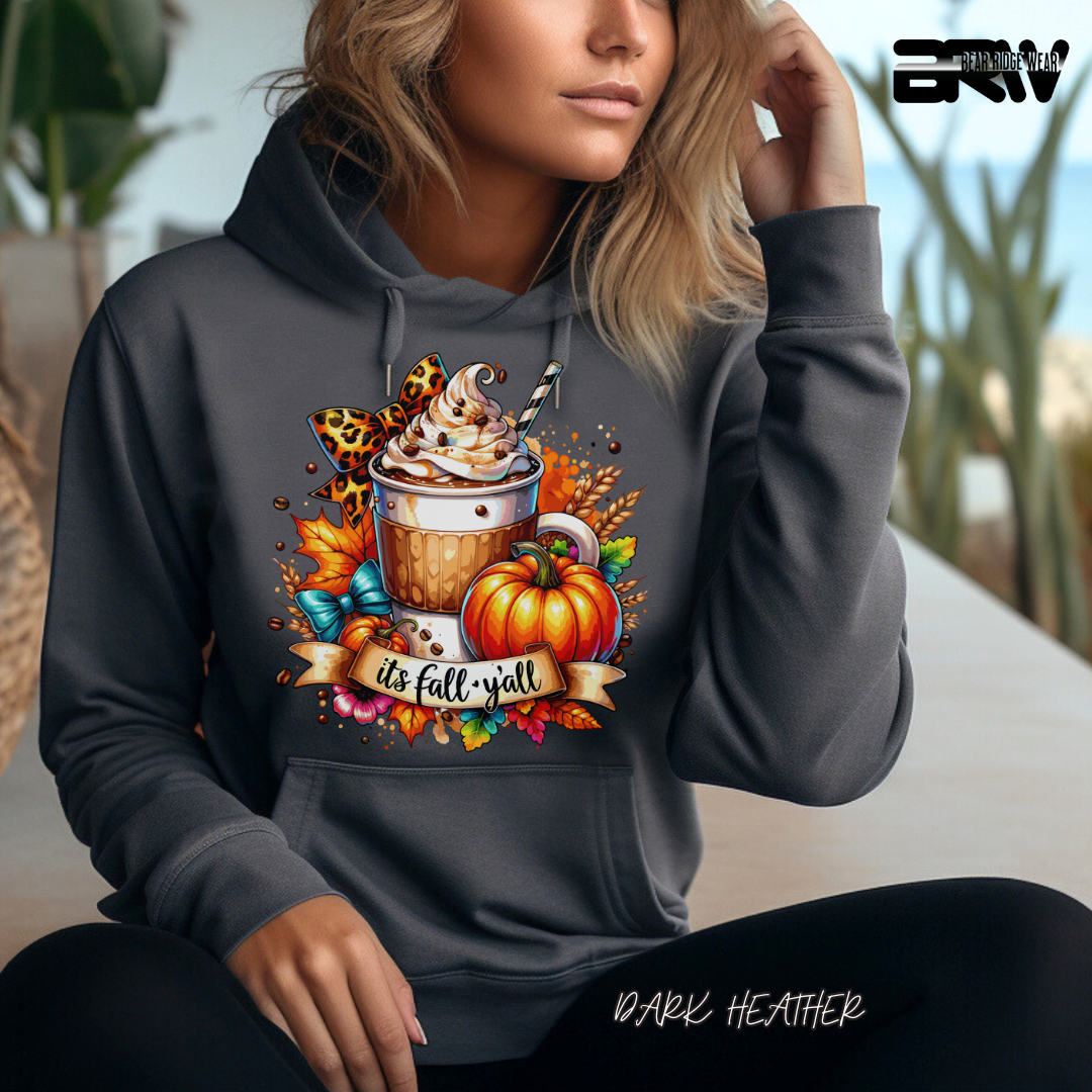 'Its Fall Yall Latte' Fall Hoodie