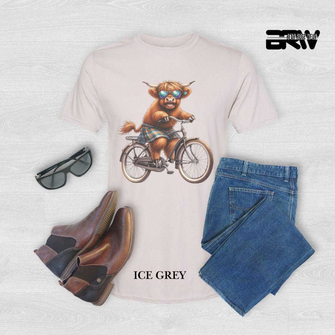 'Highland Cow-Bicycle' 2 Summer Tee