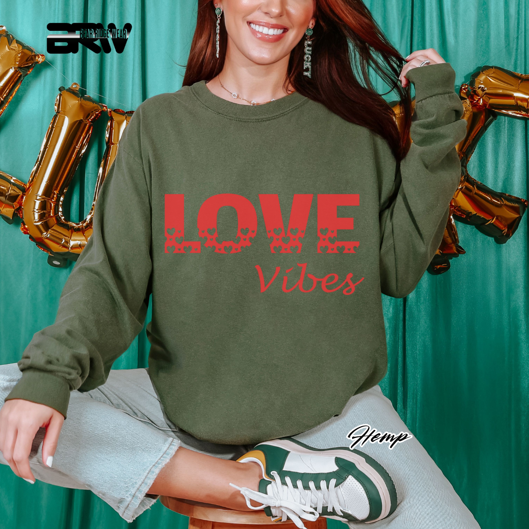 'Love Vibes' Long-Sleeve Tee