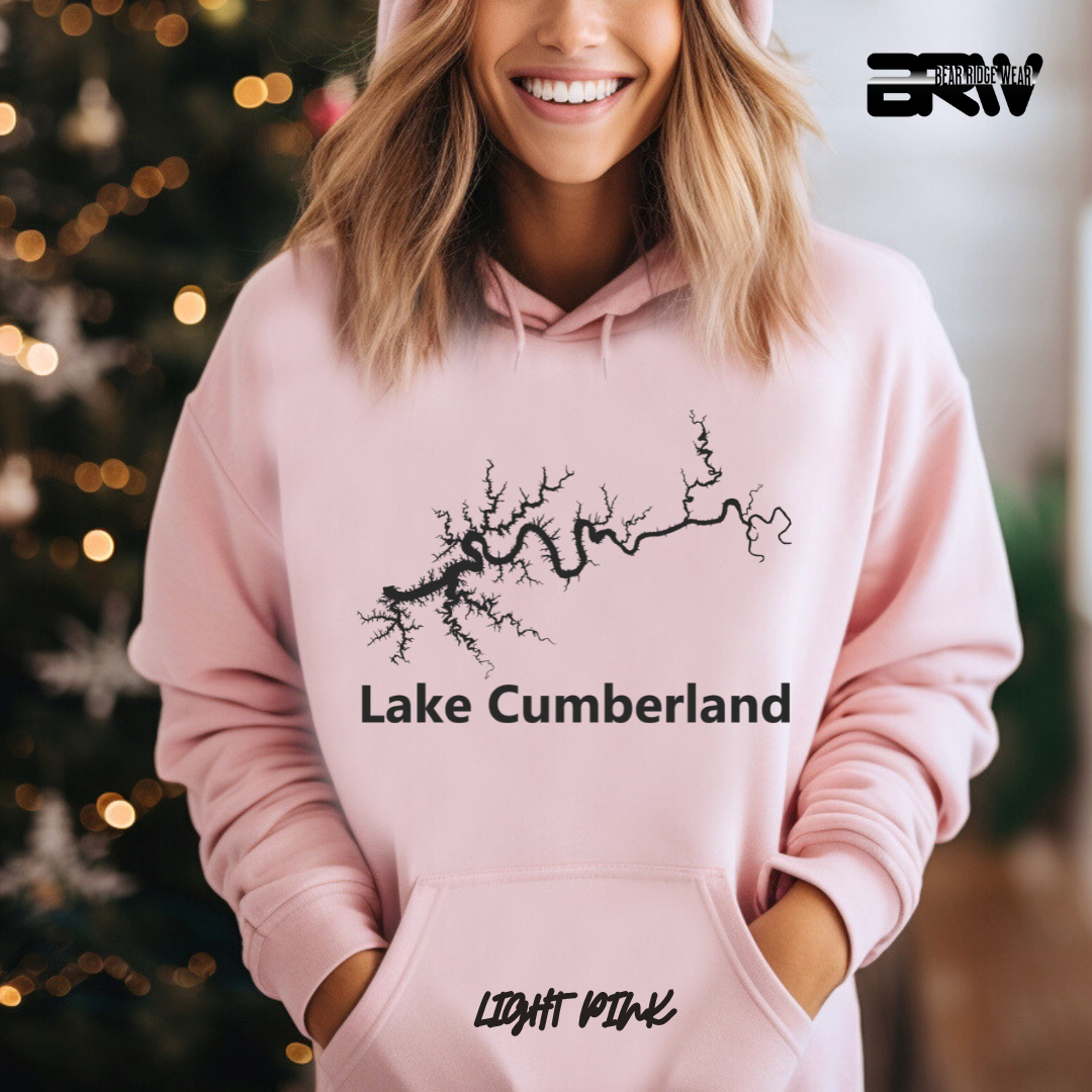 "Black Lake Cumberland Map" hoodie