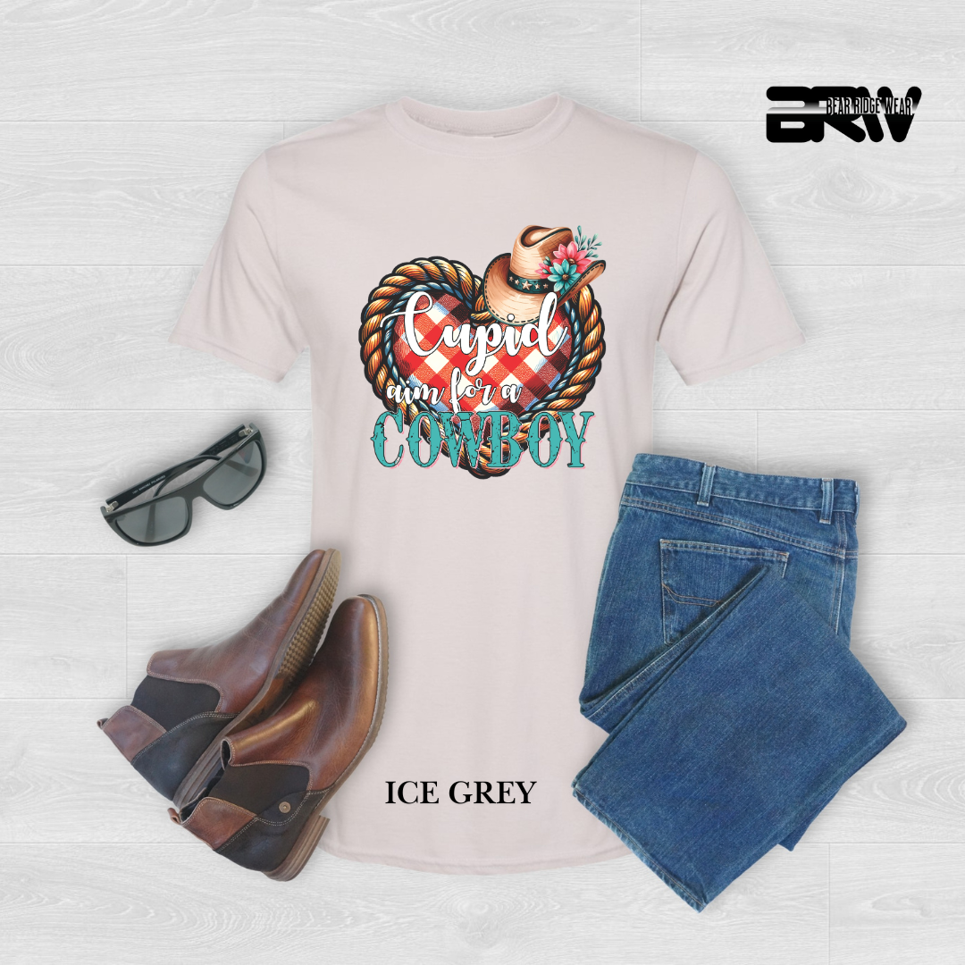 ‘Cupid, Aim for a Cowboy’ Tee