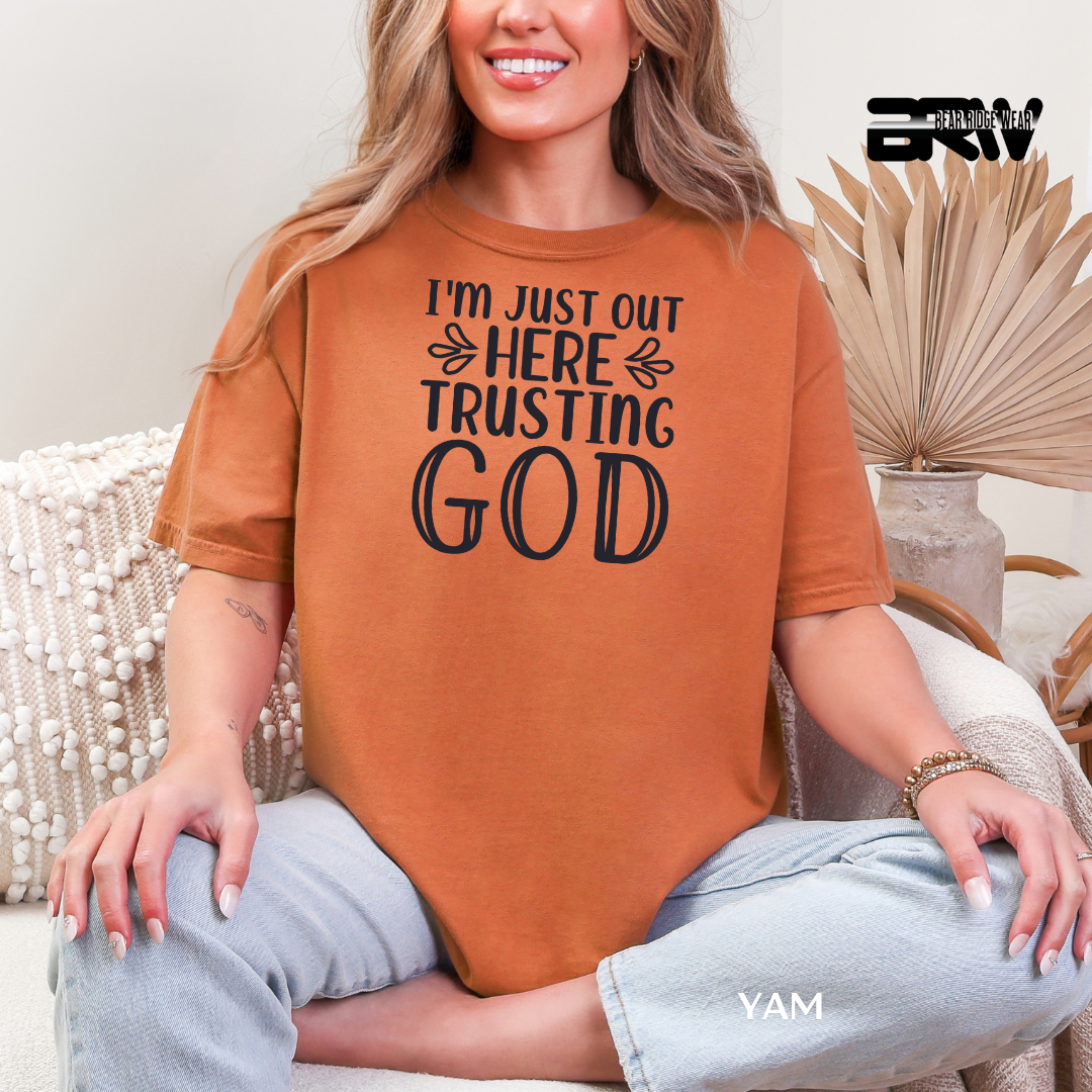 'I'm Just Out Here Talking To God' Faith Tee