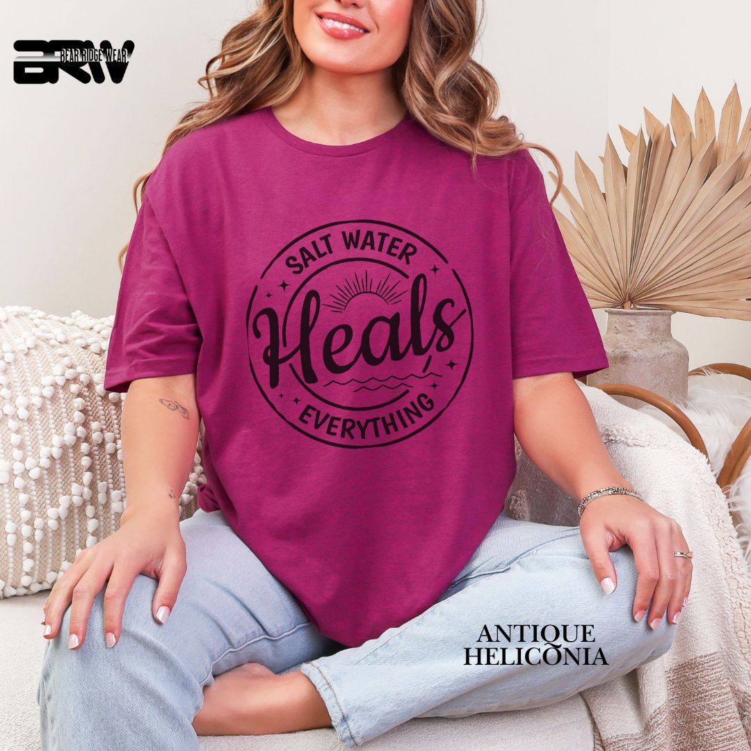 'Salt Water Heals Everything' Summer Tee
