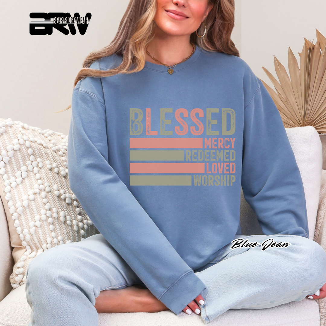 'Blessed' Faith Crewneck Sweatshirt