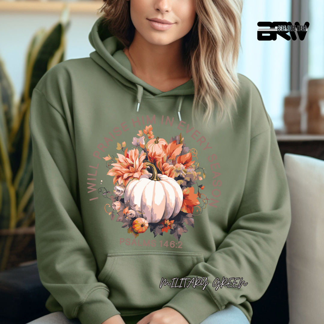 'I Will Praise Him' Fall Hoodie