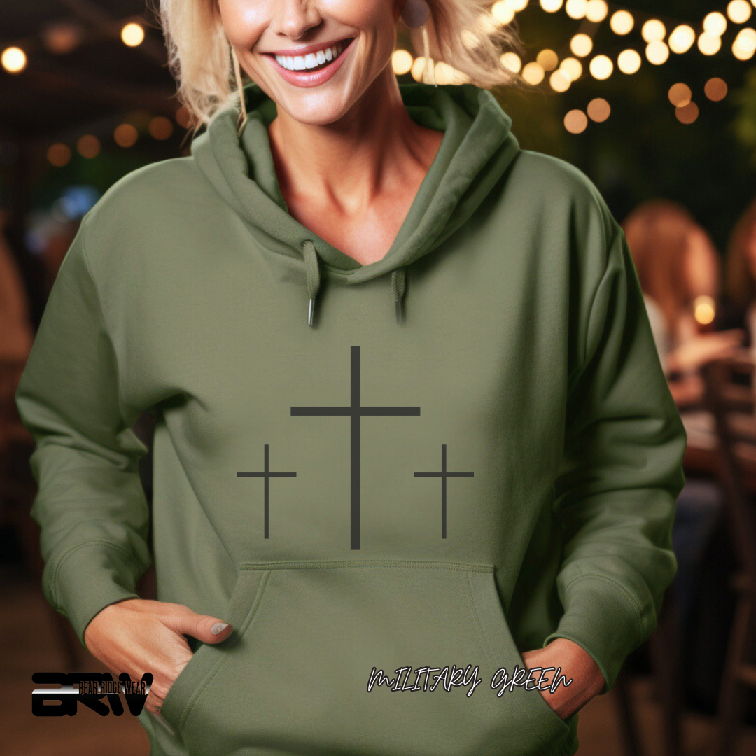 'Three Cross' Faith Hoodies