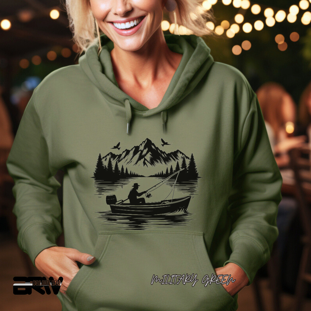 'Boat in a lake' Hoodie