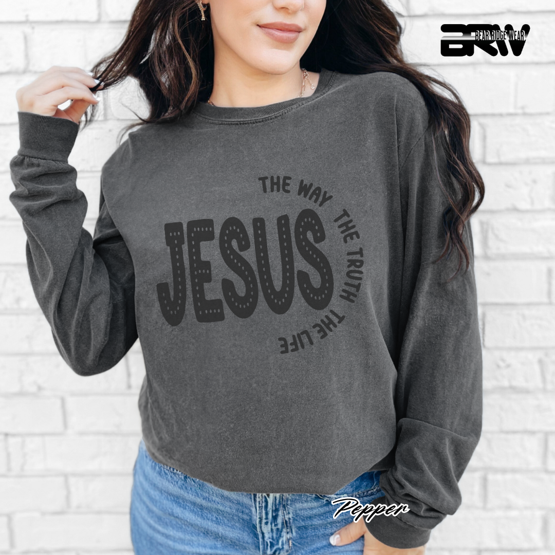 'Jesus The Way, The Truth, The Life' Faith Long-sleeve Tee
