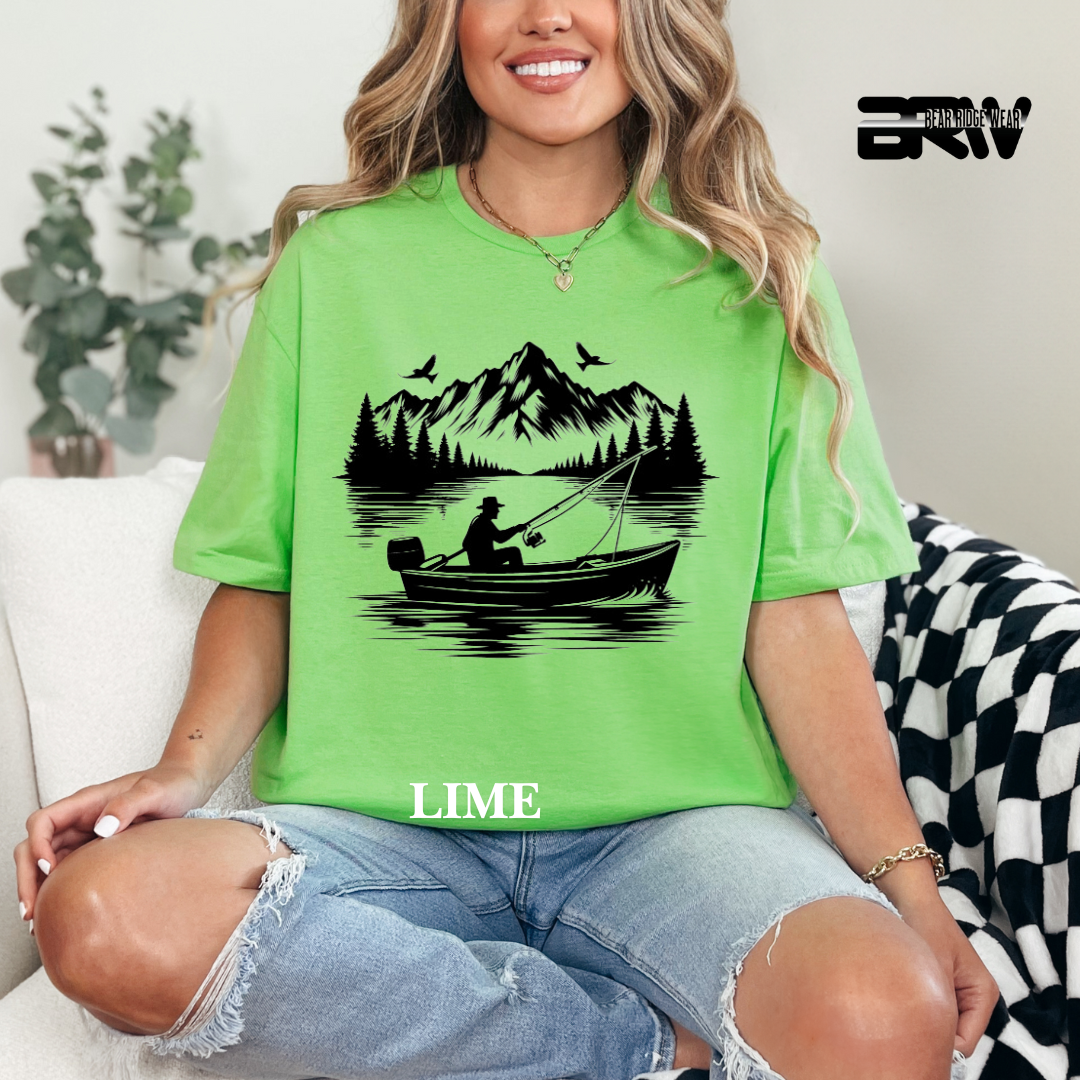 "Boat In the Lake" Tee