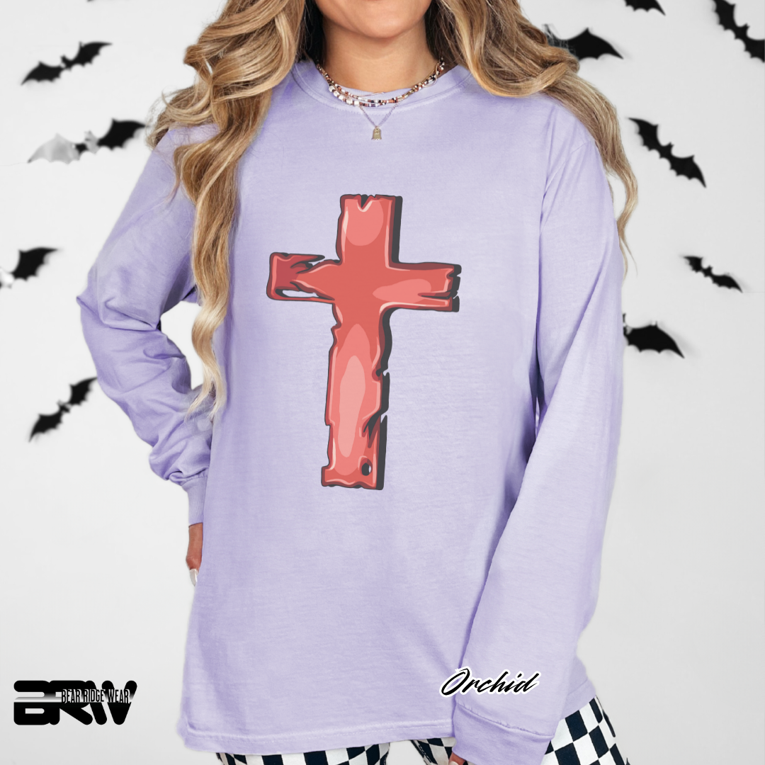 'Old Cross' Faith Long-Sleeve Tee