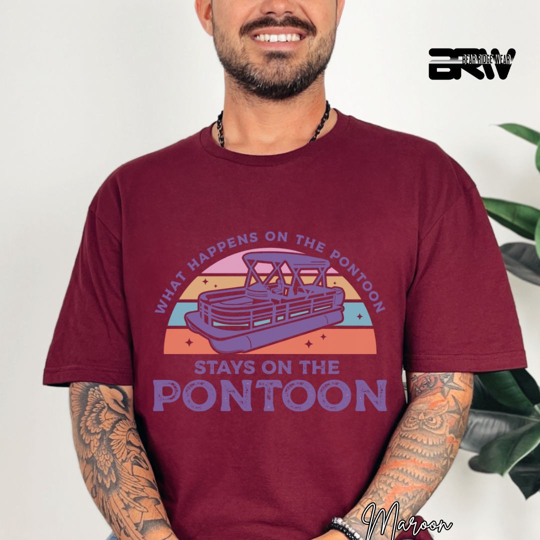 'What Happens To Pontoon' T- Shirt