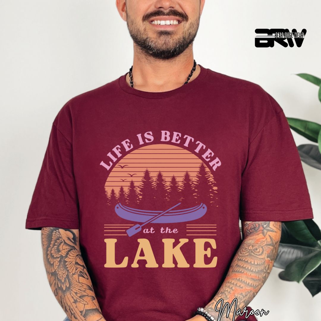 'Life Is Better At Lake' Summer T- Shirt
