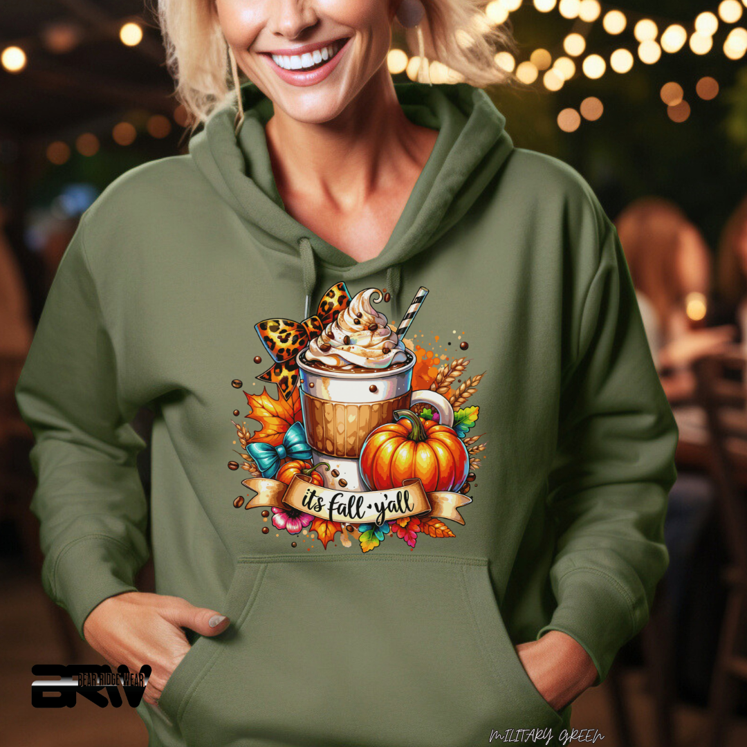 'Its Fall Yall Latte' Fall Hoodie