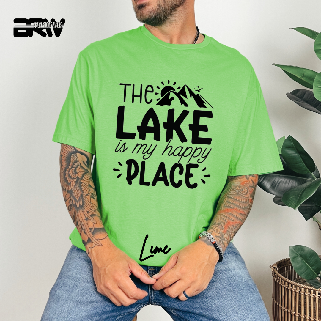 "The Lake is My Happy Place" Graphic T-Shirt