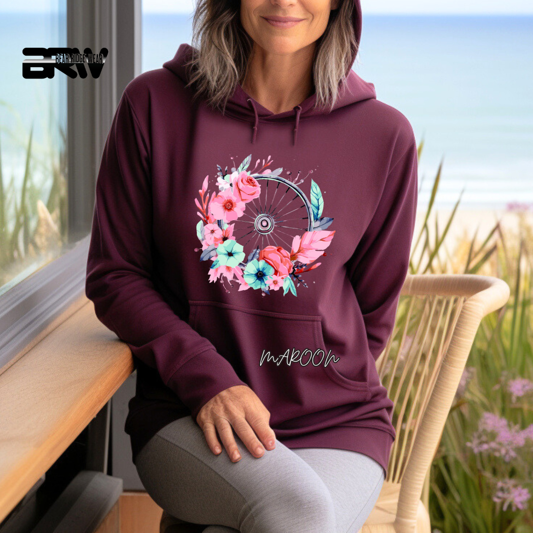 'Flower-Wagon Wheel' Hoodie