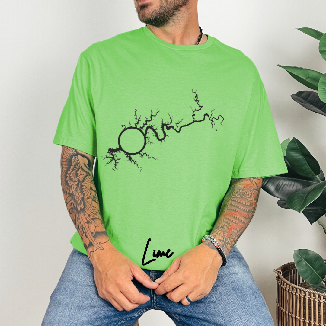 "Map of Lake Cumberland" T-shirt
