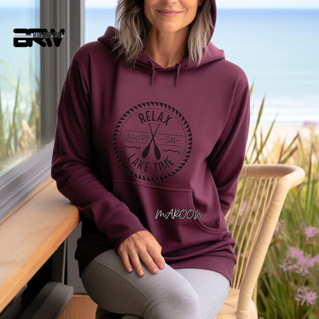 'Relax your on lake time' Hoodie