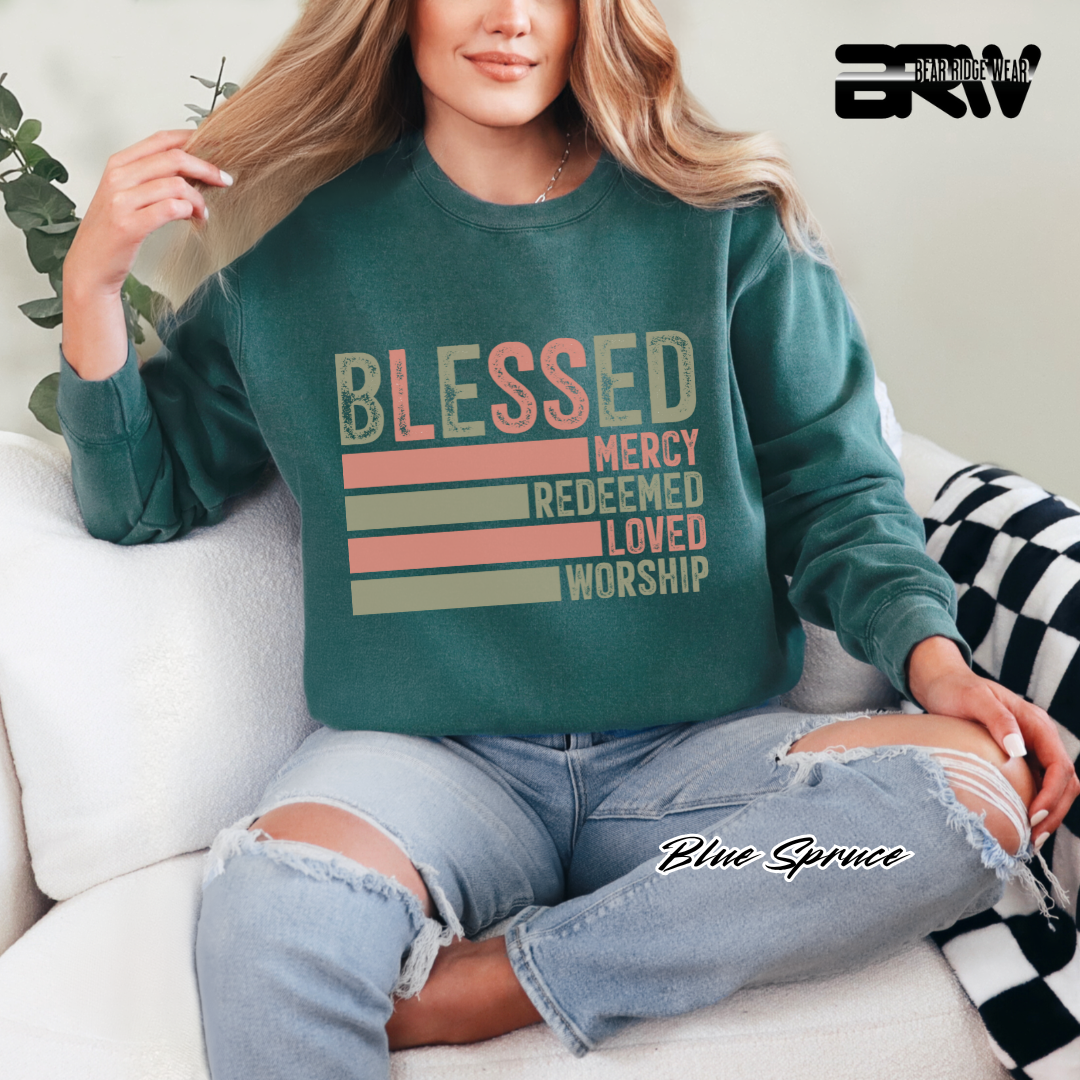 'Blessed' Faith Crewneck Sweatshirt