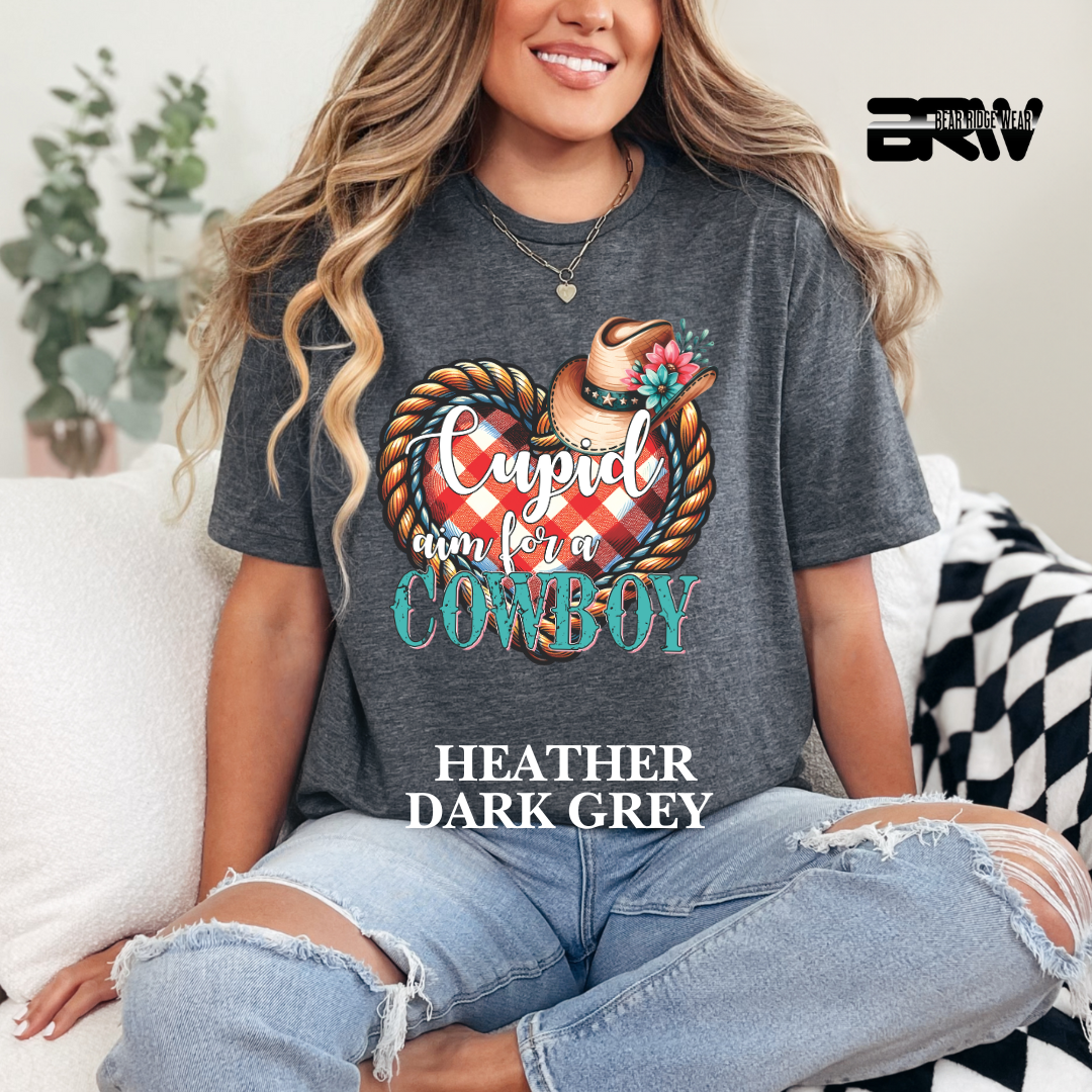 ‘Cupid, Aim for a Cowboy’ Tee