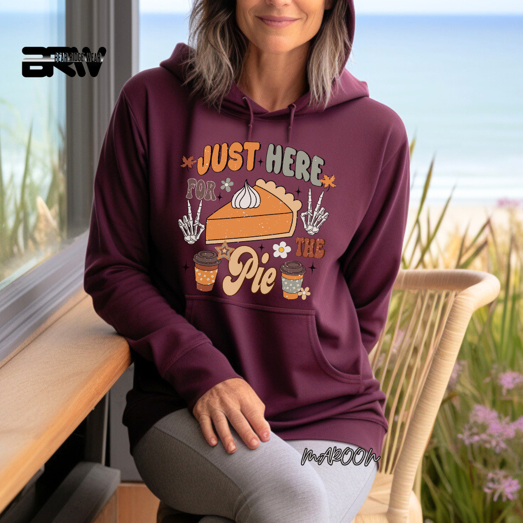 'Just Here For The Pie' Fall Hoodie
