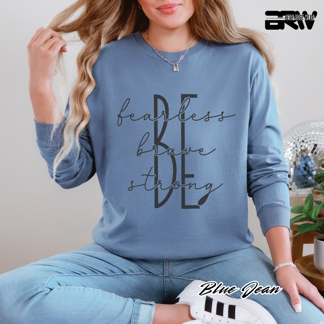 'Be Fearless, Brave, Strong' Long-Sleeve Tee