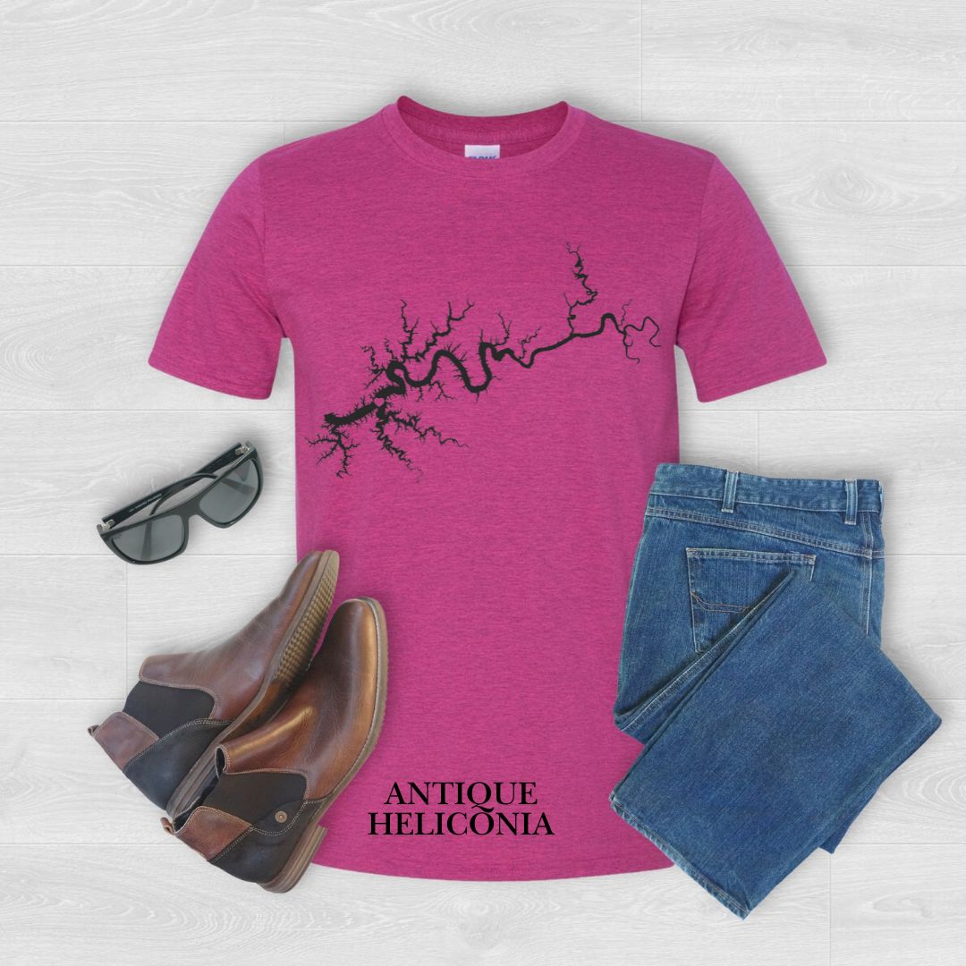 "Black Lake Cumberland Map" Tee