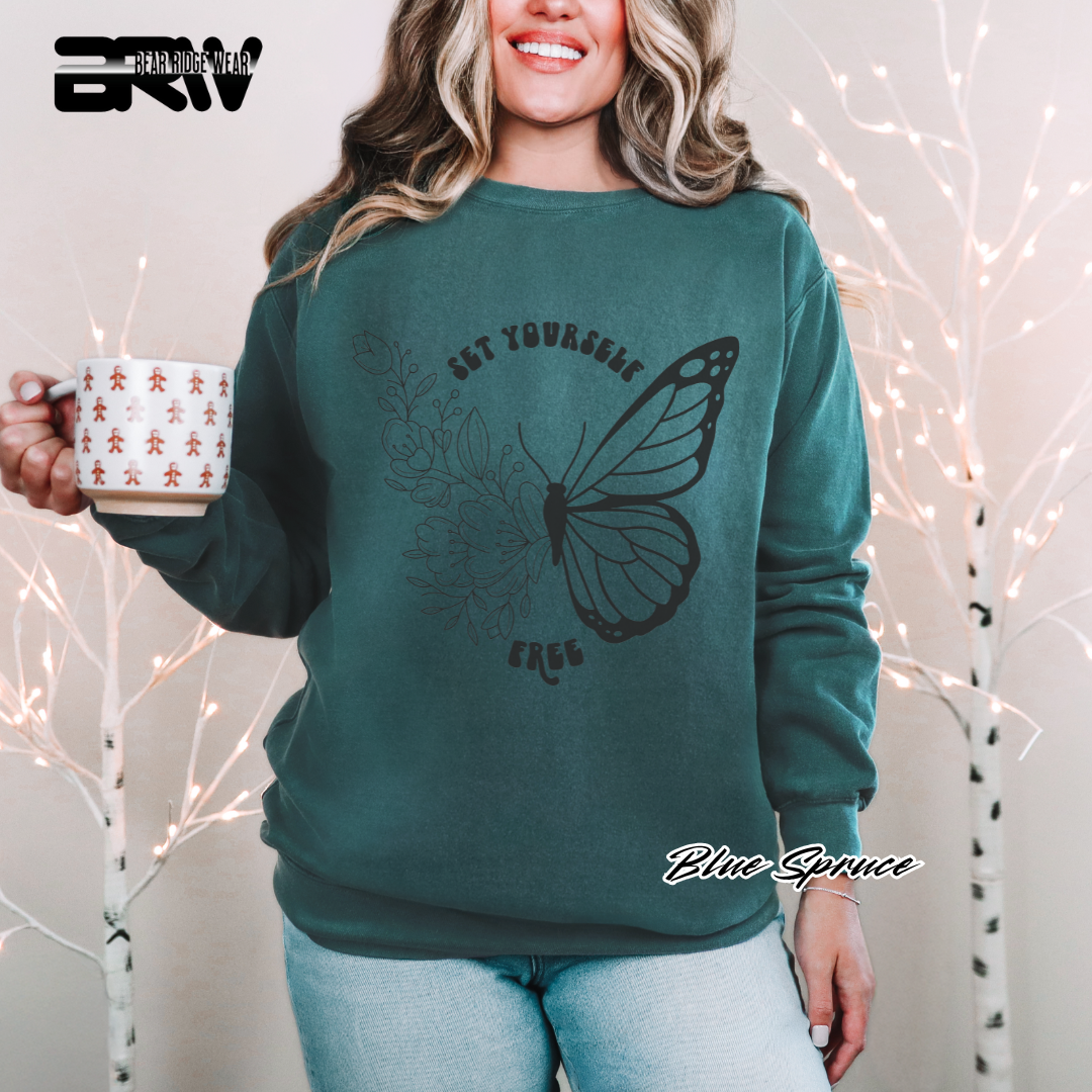 'Set Yourself Free' Crewneck Sweatshirt