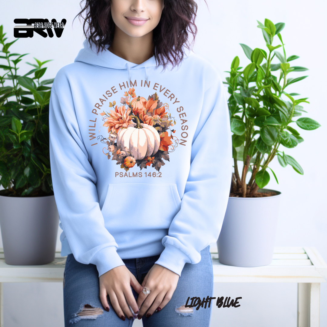 'I Will Praise Him' Fall Hoodie