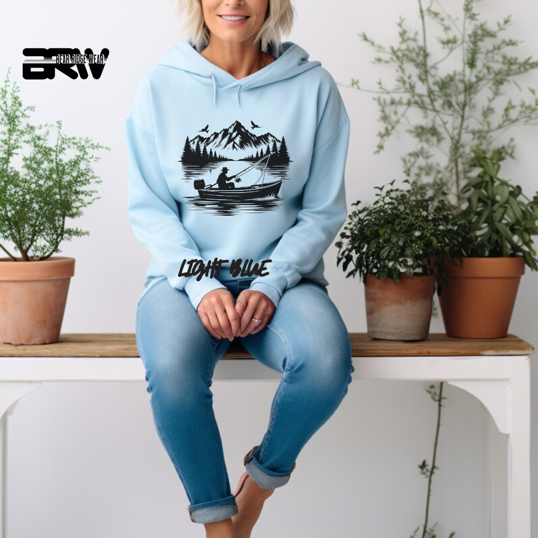 'Boat in a lake' Hoodie