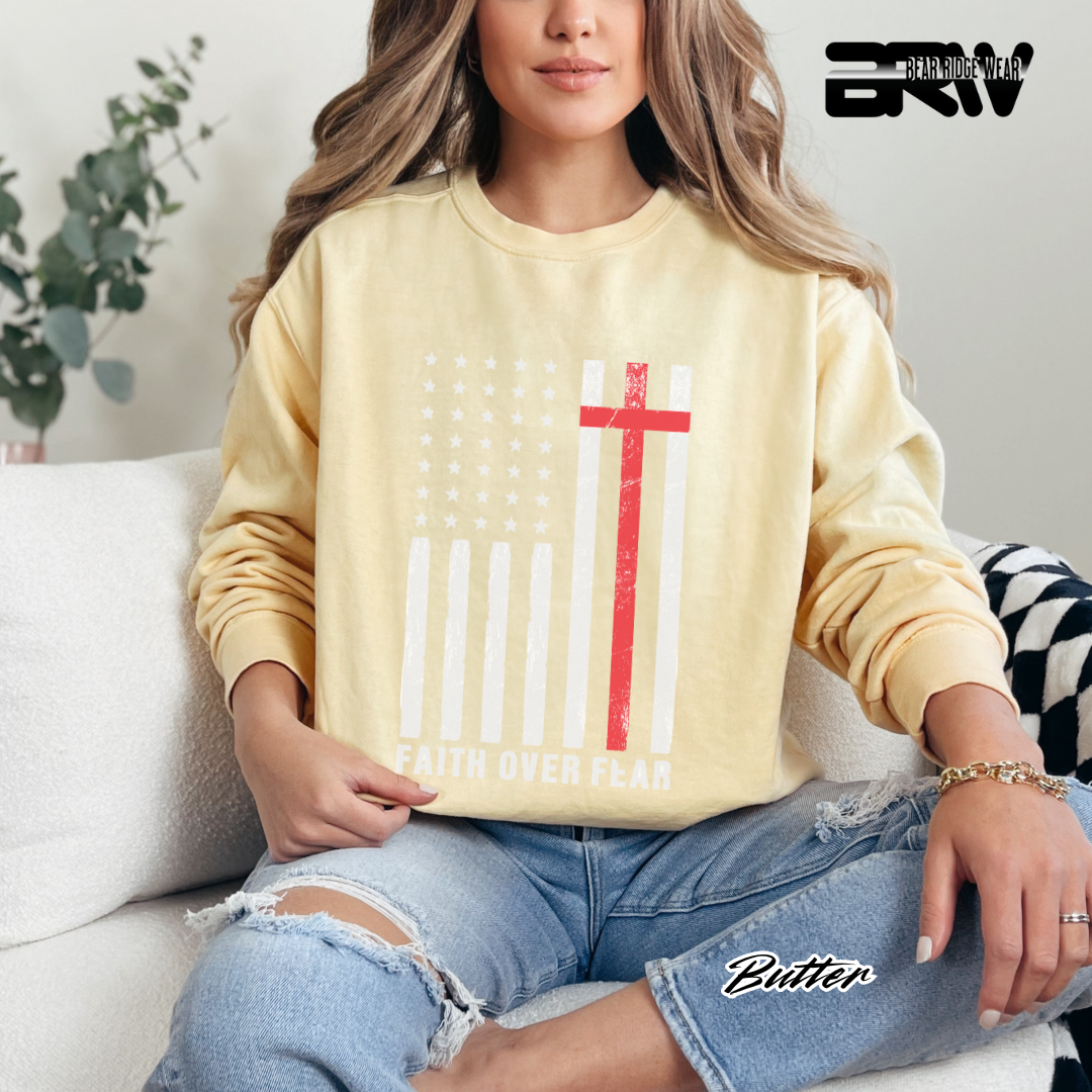 'Faith Over Fear' Faith Crewneck Sweatshirt
