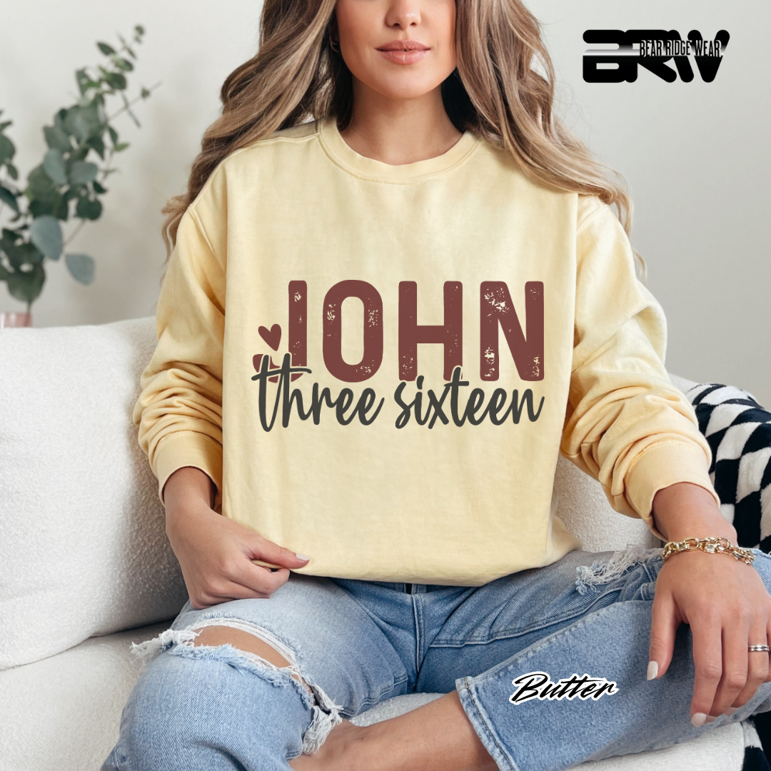 'John Three Sixteen' Faith Crewneck Sweatshirt