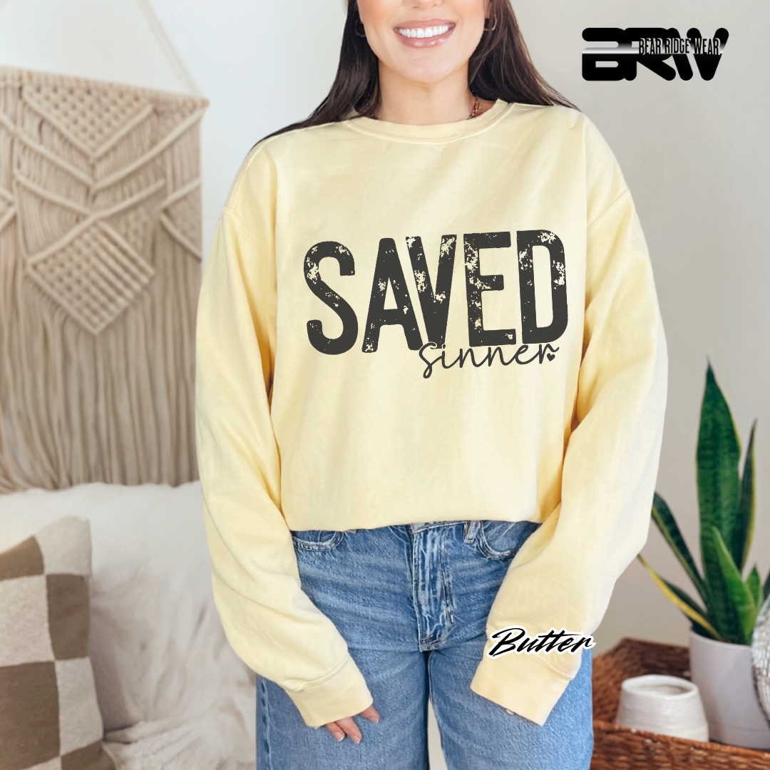 'Save Sinner' Faith Crewneck Sweatshirt