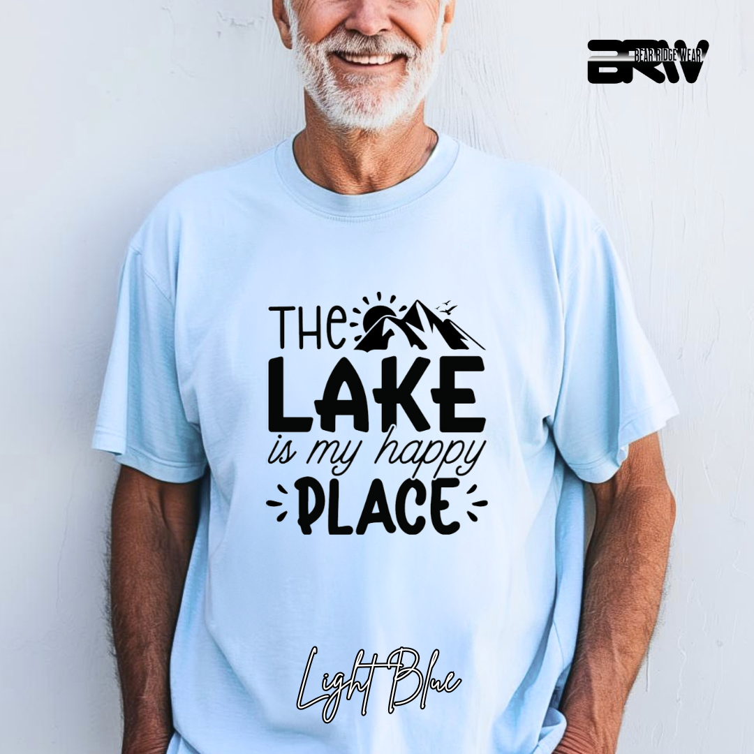 "The Lake is My Happy Place" Graphic T-Shirt