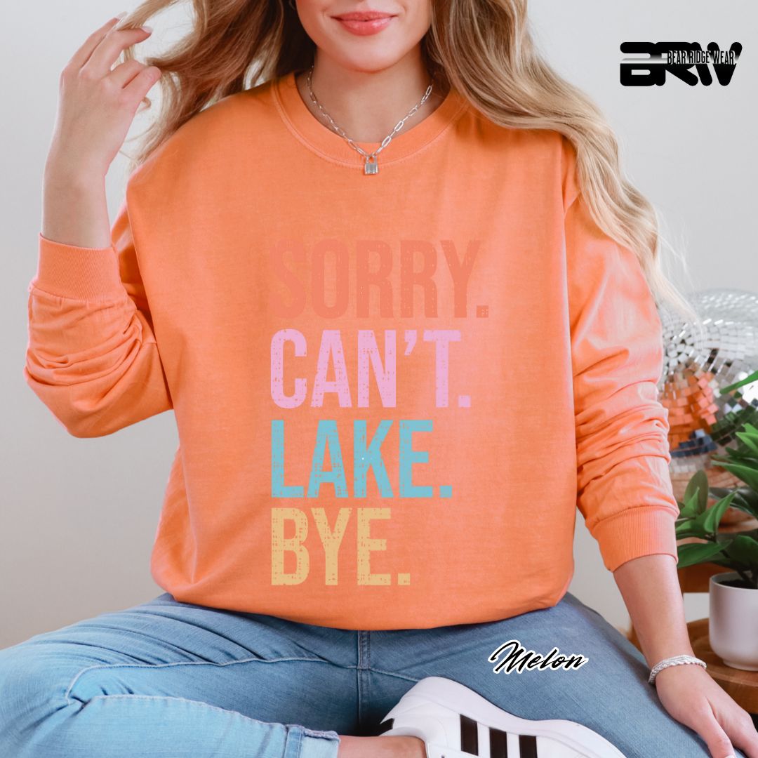 'Sorry Can't Lake Bye' Summer Long Sleeve Tee