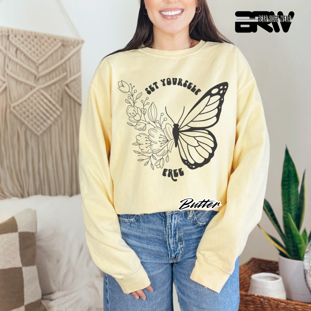 'Set Yourself Free' Crewneck Sweatshirt