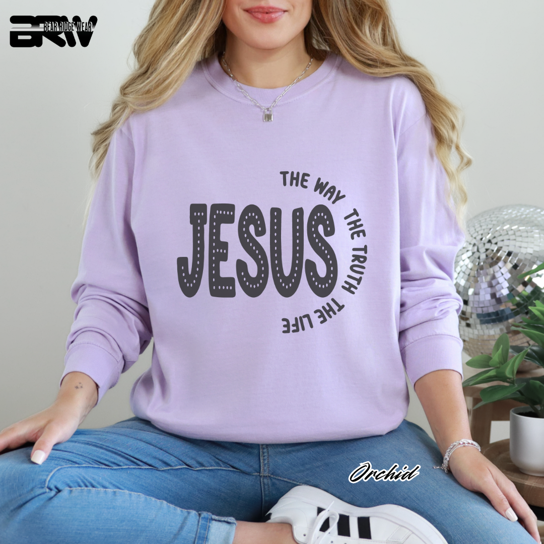 'Jesus The Way, The Truth, The Life' Faith Long-sleeve Tee