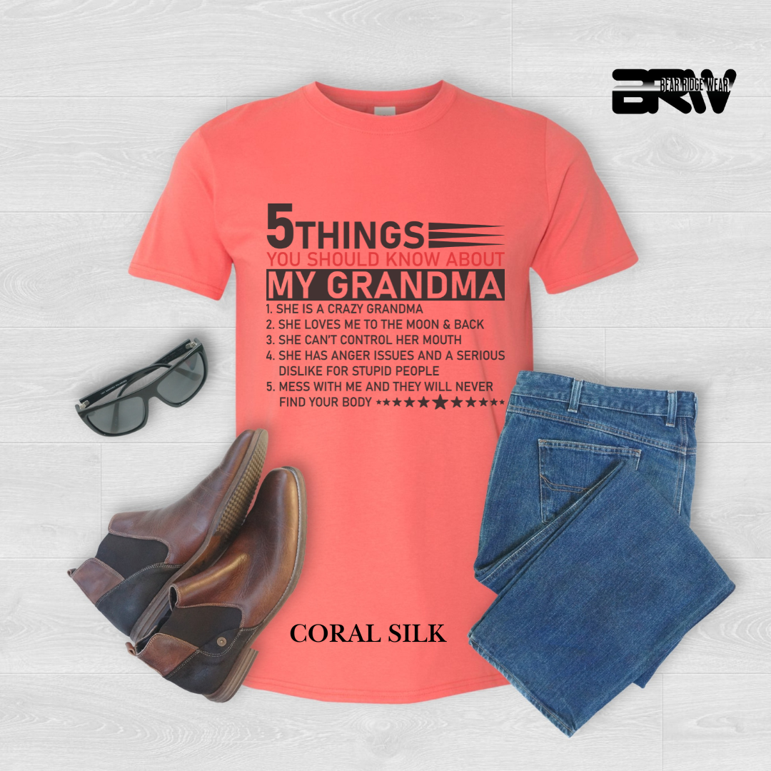 "5 Things About Grandma" Everyday Tee