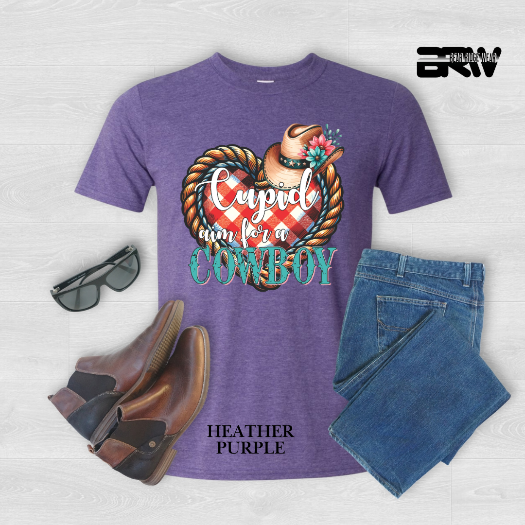 ‘Cupid, Aim for a Cowboy’ Tee