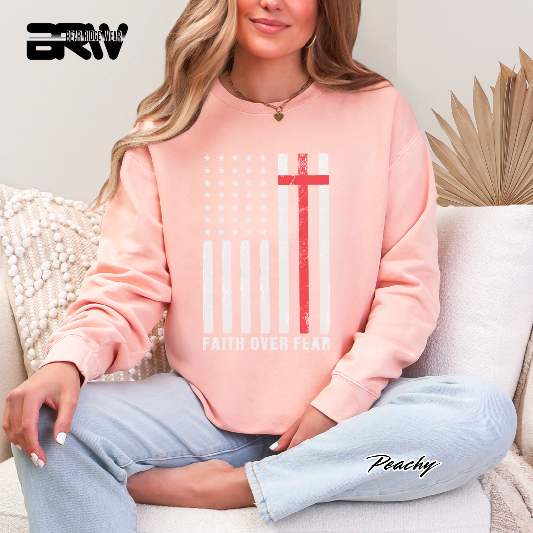 'Faith Over Fear' Faith Crewneck Sweatshirt