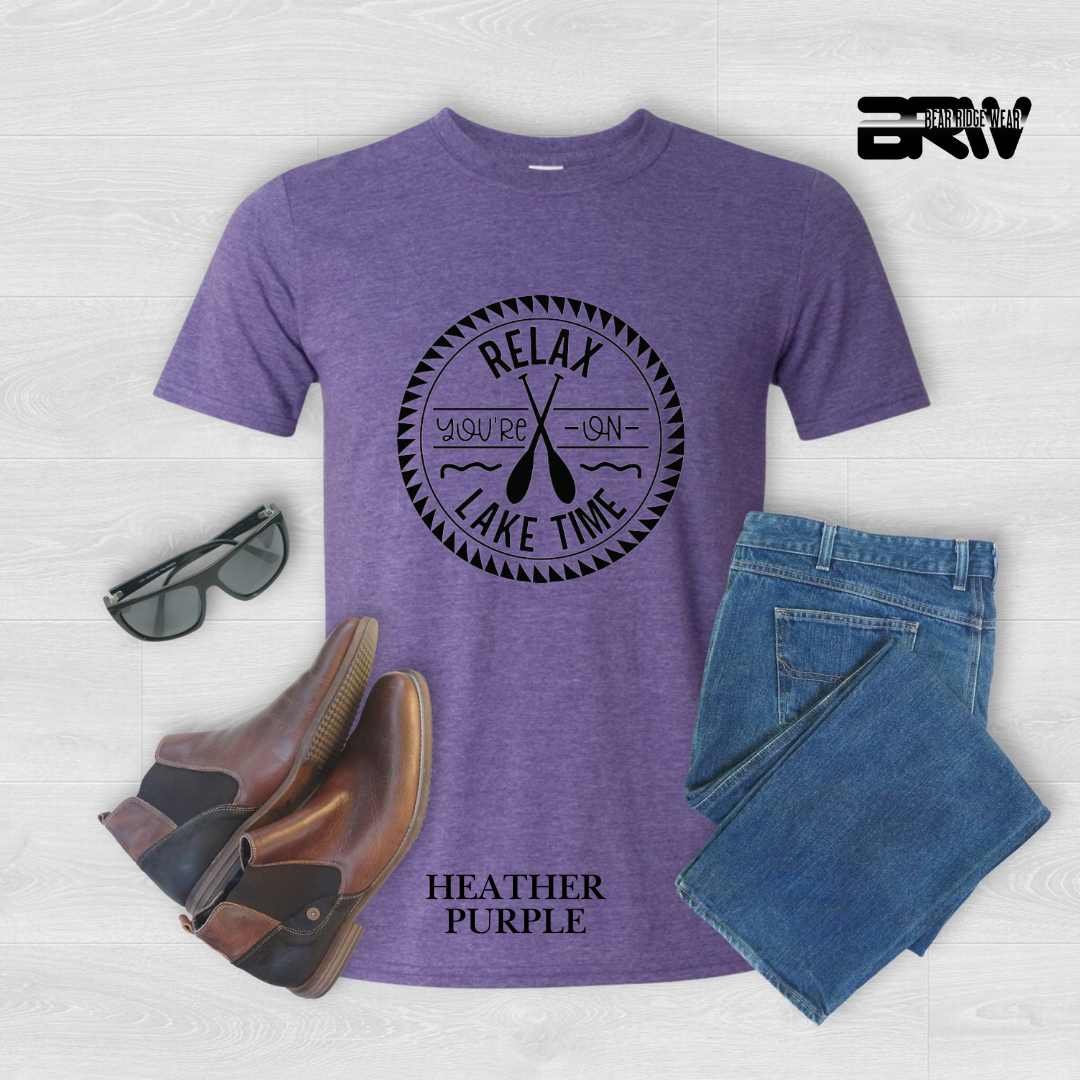 "Relax, You're on Lake Time" Tee