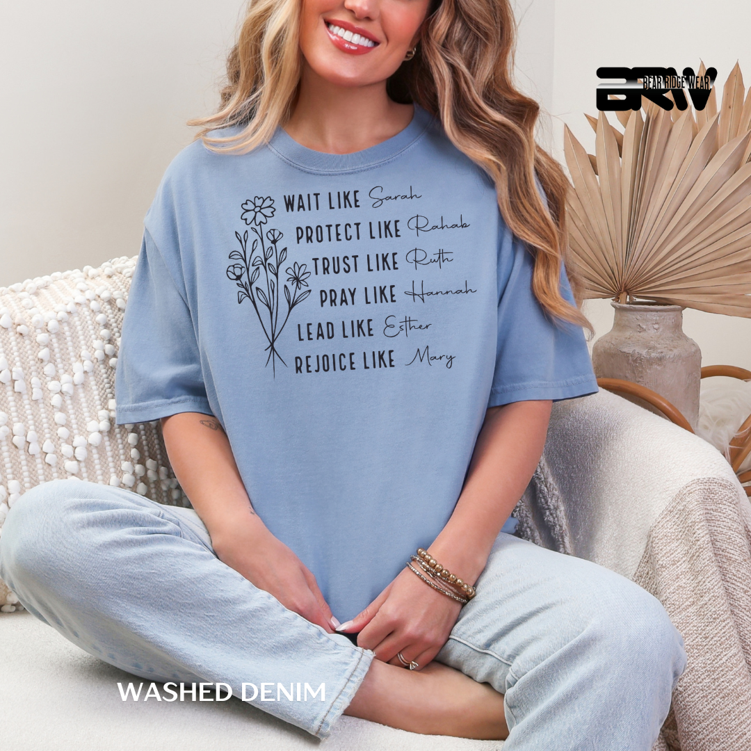 'Women Of Bibile with Sleeve' Faith Tee