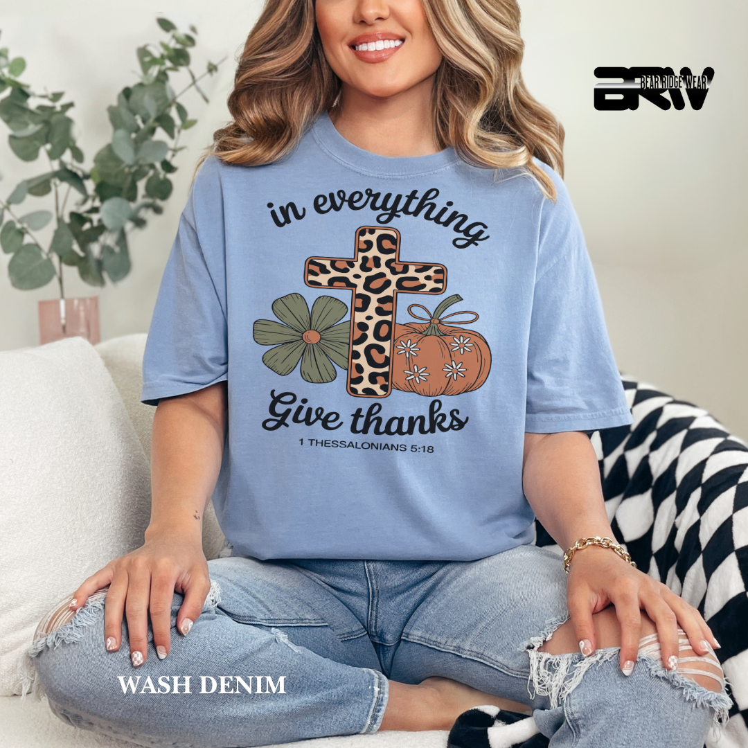 'In Everything Give Thanks' Fall Tee