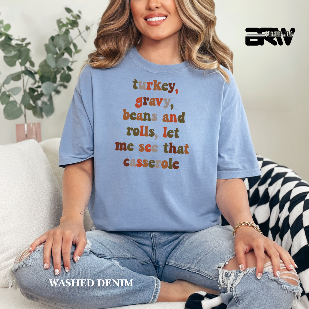 'Turkey Gravy-Casserole' Fall Tee