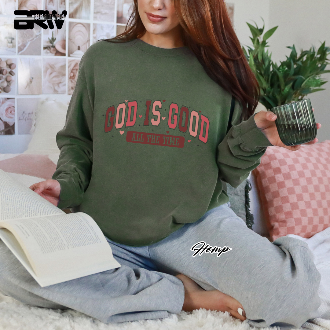'God Is Good All The Time' Long Sleeve Tee