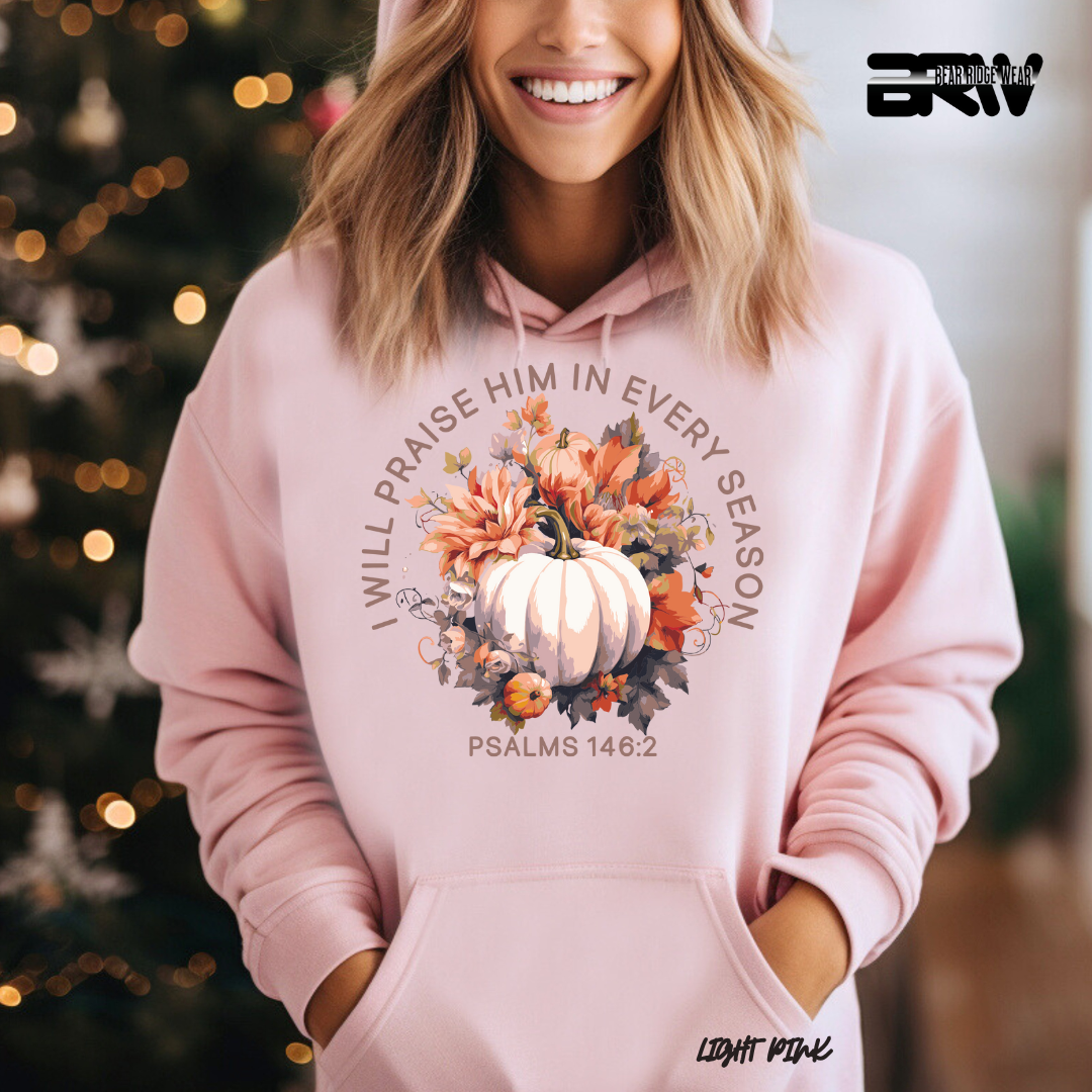 'I Will Praise Him' Fall Hoodie