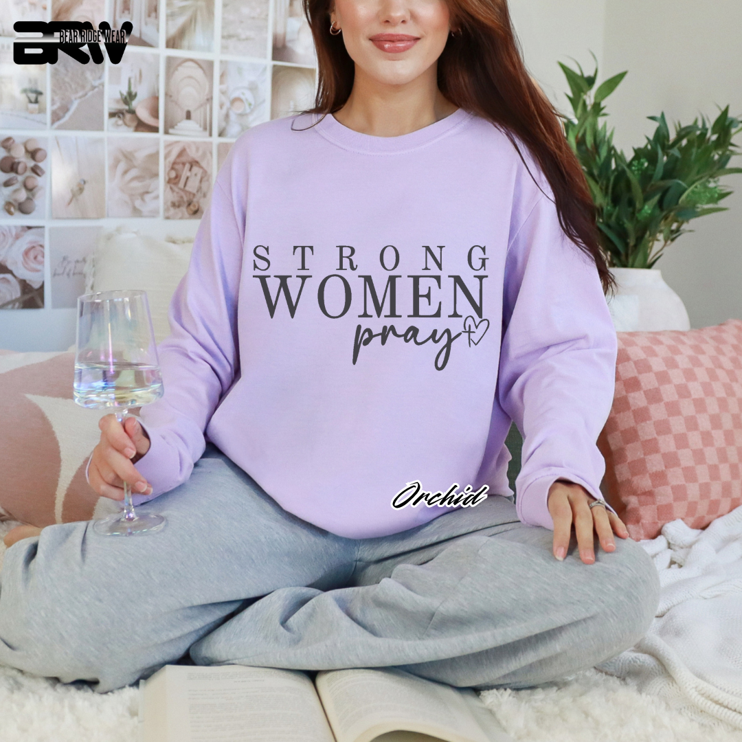 'Strong Woman Pray' Long- Sleeve Tee