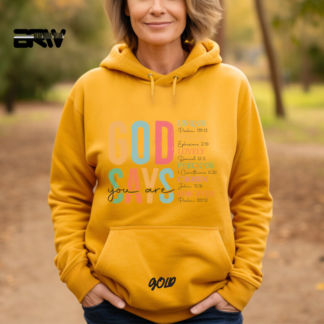 'God Says You Are' Faith Hoodie