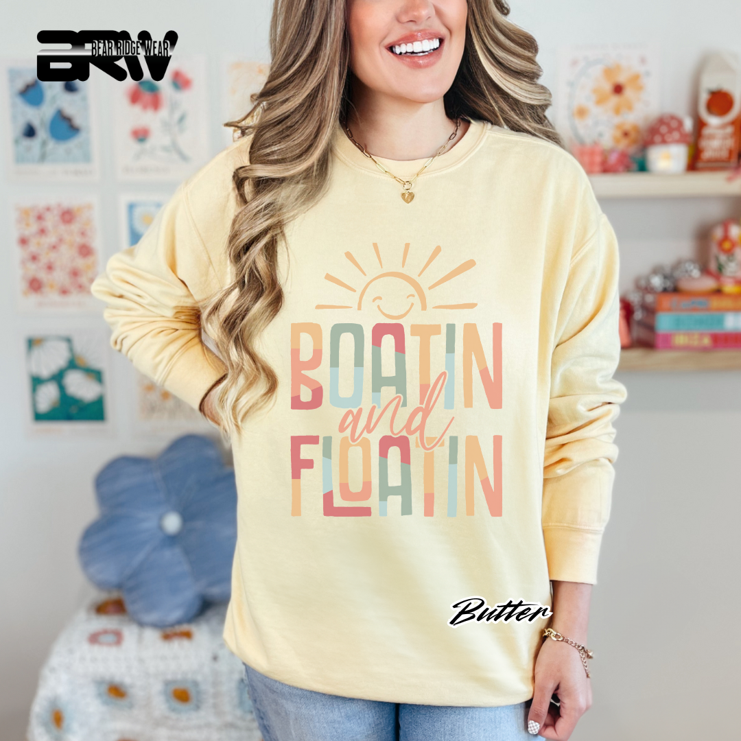 'Boat in, Float in' Crewneck Sweatshirt